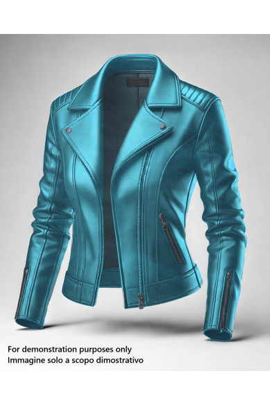 Light blue NAPPA leather skin, glossy smooth lambskin, soft hide for hobbyists