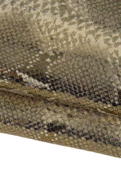 BUNDLE of 3 leather hides, mud smooth cowhide, reptile python pronted goatskins