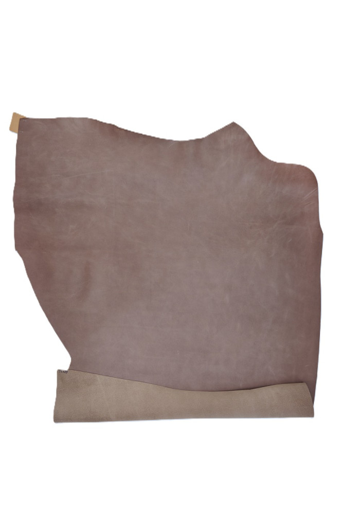 BROWN pull up leather hide, sporty...