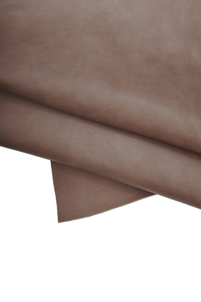 BROWN pull up leather hide, sporty...