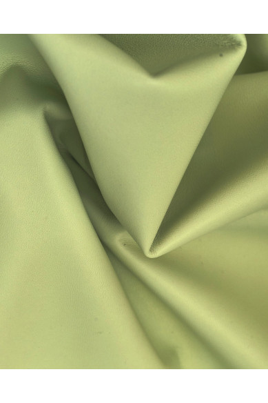 NAPPA verde pistacchio in lotti o pelli singole, pelle morbida liscia per abbigliamento, pellame agnello