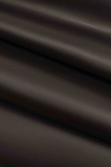 BLACK brush off leather hide, matt patent cowhide, smooth calfskin, quite stiff, ideal for crafting 1.8 - 2.0 mm
