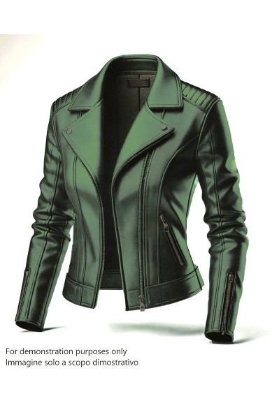 Nappa da ABBIGLIAMENTO verde ginepro, pelle agnello morbidissima, pellame setoso 0.7 - 0.9 mm