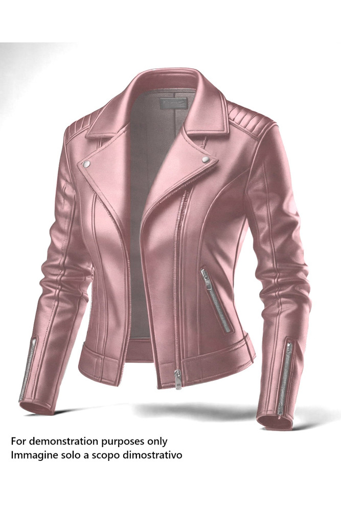 Antique PINK leather skin, smooth glossy lambskin hide, soft NAPPA