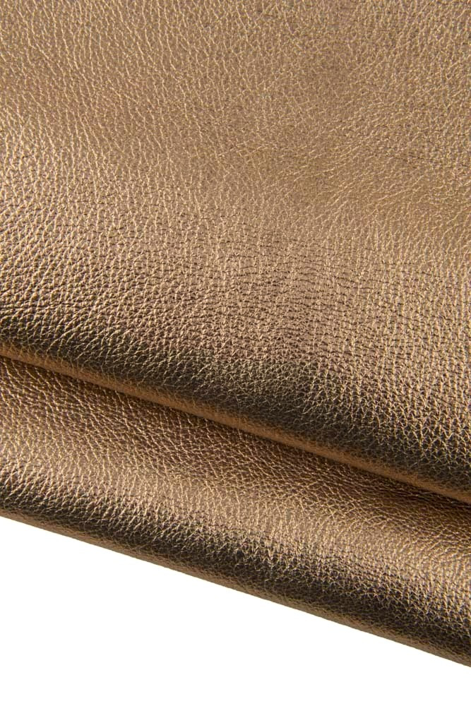 Light GOLD leather hide, champagne...