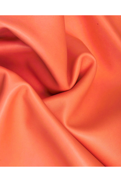 Pelle NAPPA rosa salmone, pellame morbido da abbigliamento in lotti o pelli singole