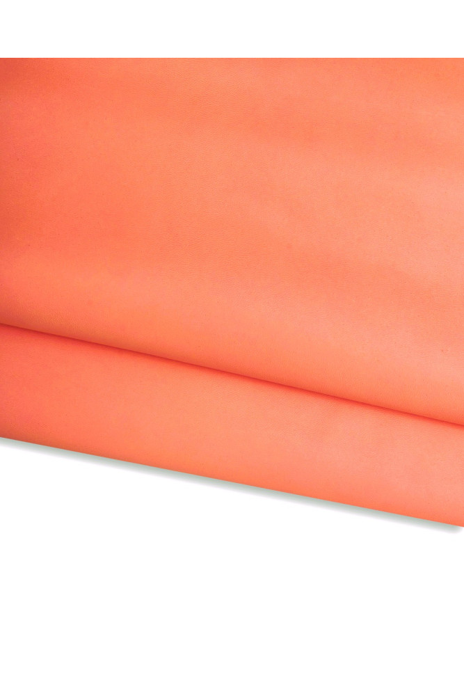 Pelle NAPPA rosa salmone, pellame...
