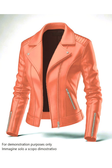 Salmon pink NAPPA leather skin, soft lambskin for garments, in bundles or single hides