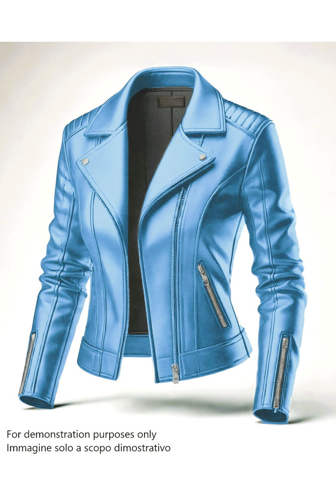 Pellame LISCIO celeste, nappa su...