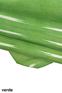 PELLE stampa LIZARD verde,...