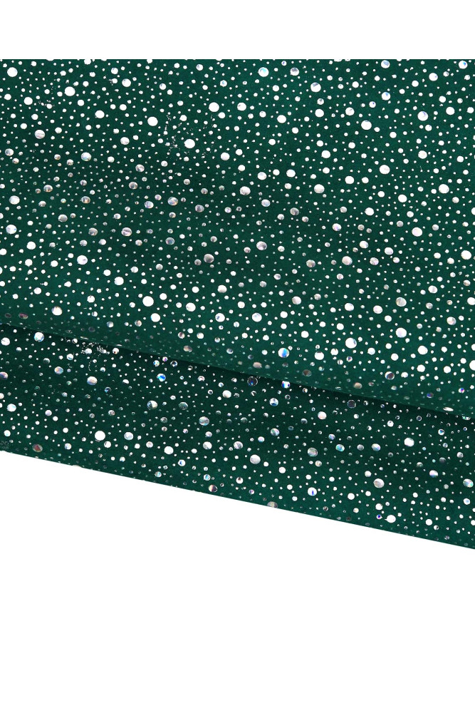 Lotto di 2 pelli tono VERDE, nappa...