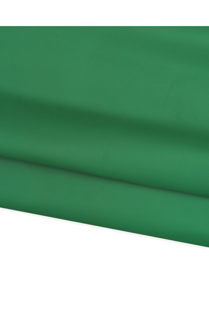 Boundle of 2 GREEN leather skins,...