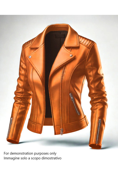 Orange SOFT leather skin, silky smooth sheepskin, lambskin NAPPA hide for garments, single pieces or bundles