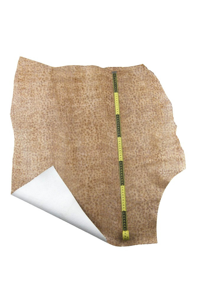 Gold platinum REPTILE leather hide,...