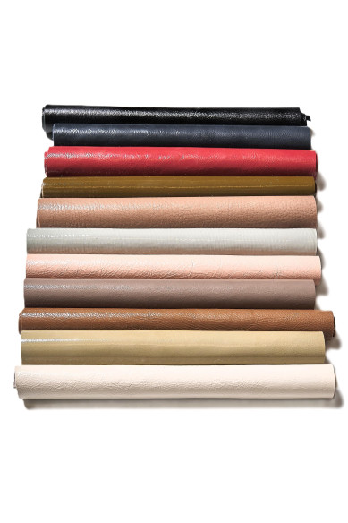 NAPLAK PATENT Leather scraps in assorted colors, 10 random smooth and pebble solid tones  10x8" / 25x20 cm