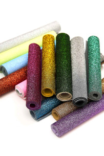 GLITTER leather scraps in...