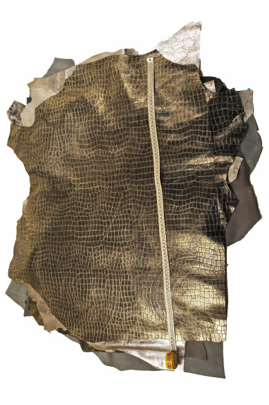 Stock of 10 RANDOM GREY, steel, gunmetal full leather hides, bundle of matching skins, smooth metallic textured skin B14831-ST