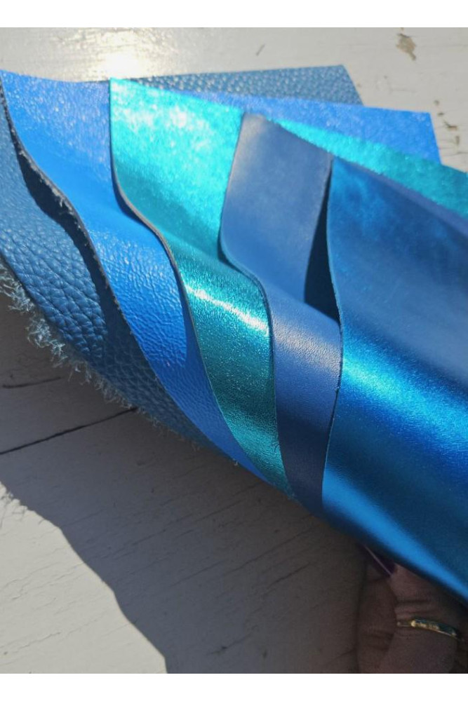 5 Ritagli di pellami unici...