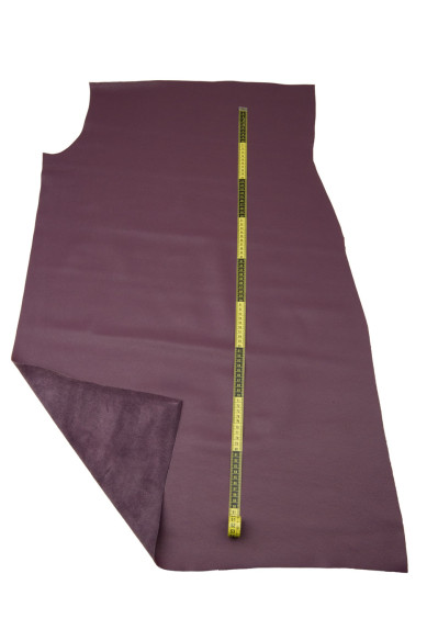 Pellame VIOLA con grana dollaro piccola, vitello morbido sportivo, pelle 1.4 - 1.5 mm per artigiani