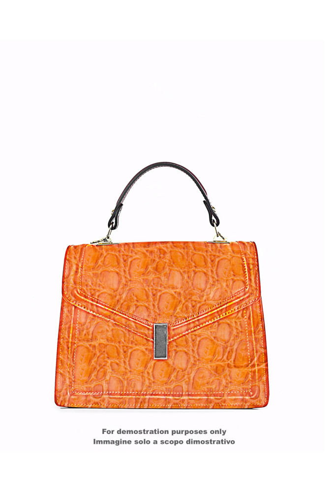 Pelle stampa COCCODRILLO cuoio...