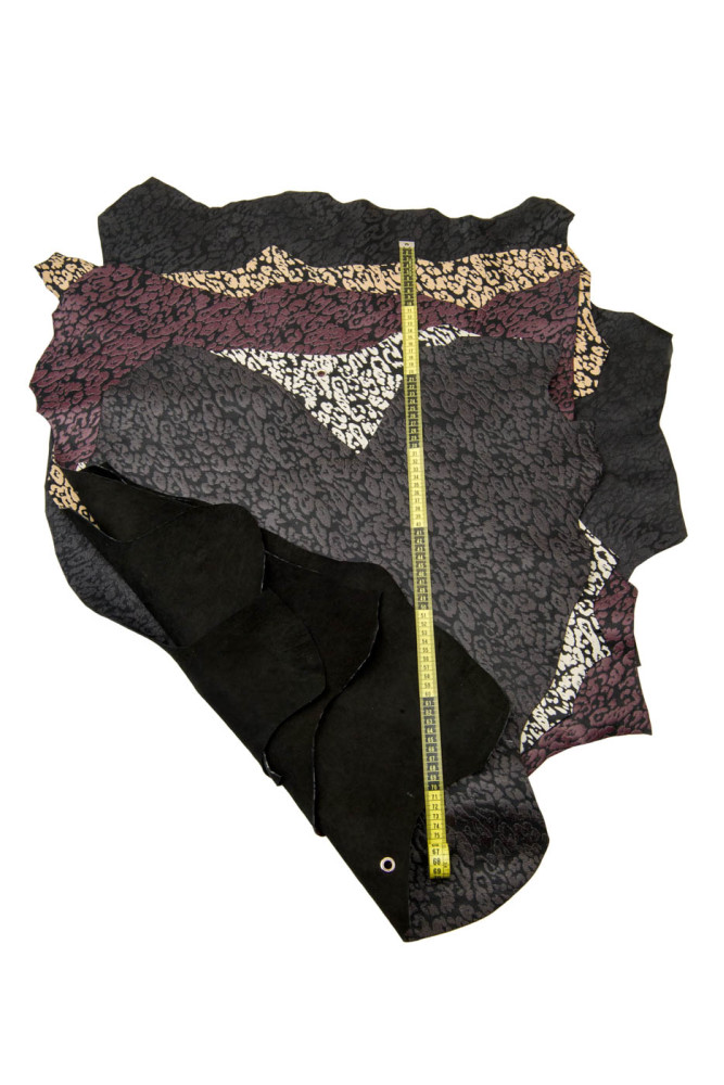 LEOPARD printed LEATHER skin, animal...