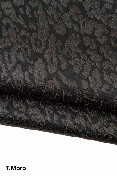 PELLE stampa LEOPARDO, capra morbida motivo animalier, pellame per hobbisti
