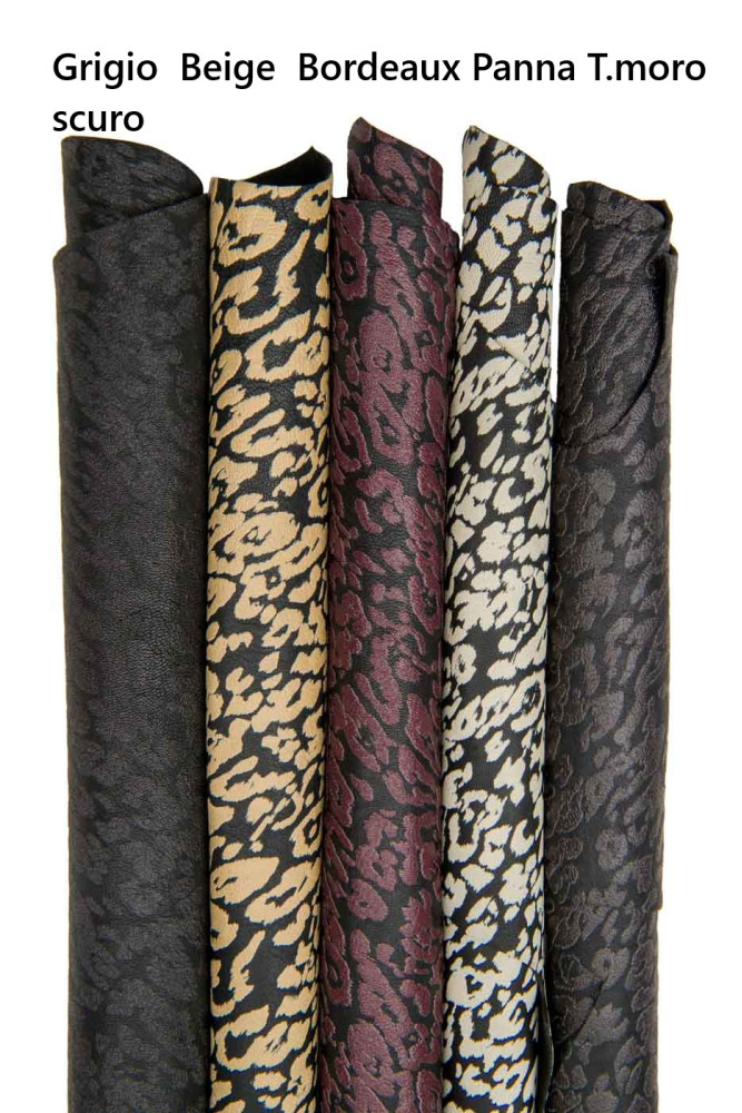 PELLE stampa LEOPARDO, capra morbida...