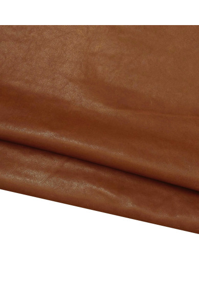Boundle of 3 SPORTY leather skins, yellow orange brown soft goatskins, solid color hides as per pictures