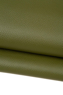 Olive green leather hide,...