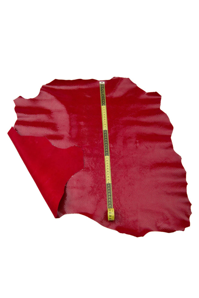 Pellame PITONE rosso, capra lucida...