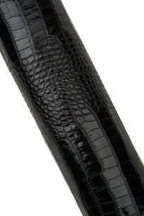 Black CROCODILE embossed... 2