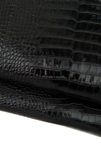 Pelle COCCODRILLO nero,...