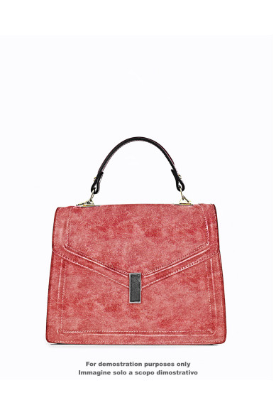 Pelle super VINTAGE bordeaux, vitello scamosciato INVECCHIATO, pellame effetto stropicciato morbido