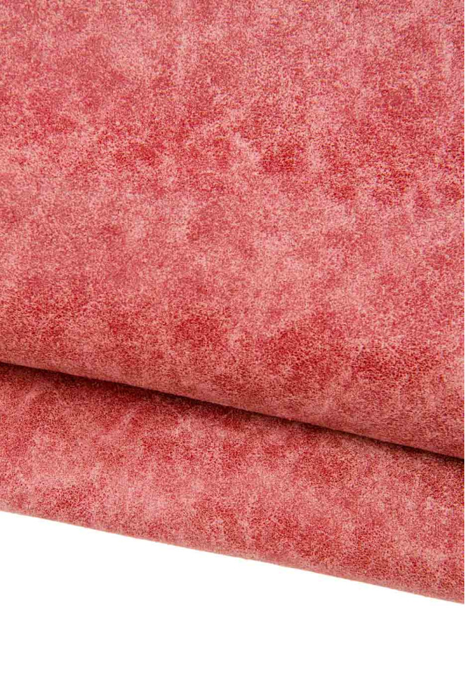 Pelle super VINTAGE bordeaux, vitello...