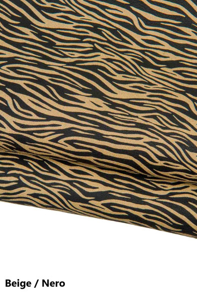 Pelle stampa ZEBRA, capra motivo ANIMALIER, pellame morbido per hobbisti