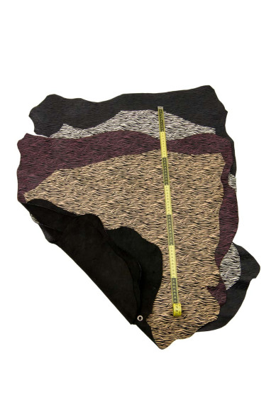 Pelle stampa ZEBRA, capra motivo ANIMALIER, pellame morbido per hobbisti