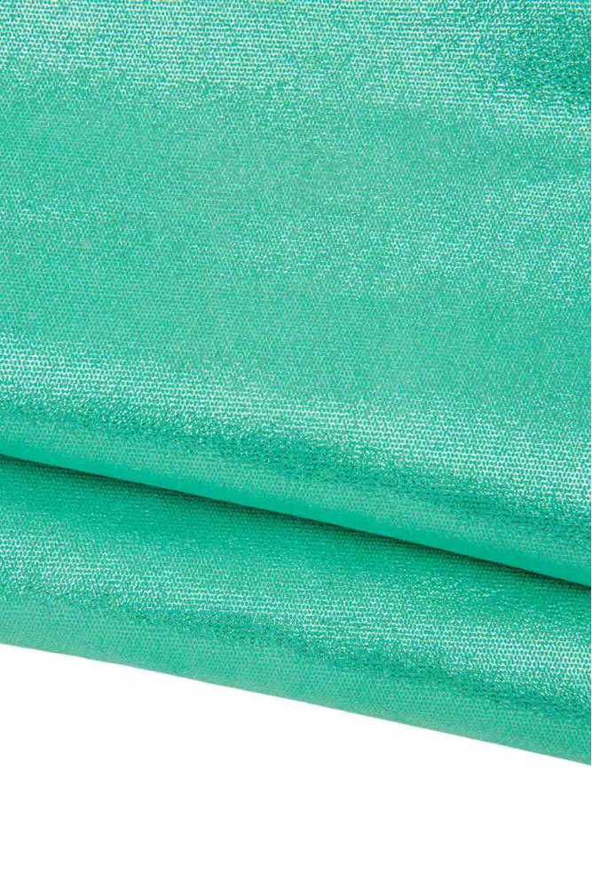 Pellame LAMINATO verde, capra...