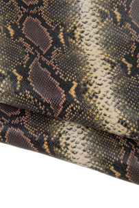 PYTHON textured leather...