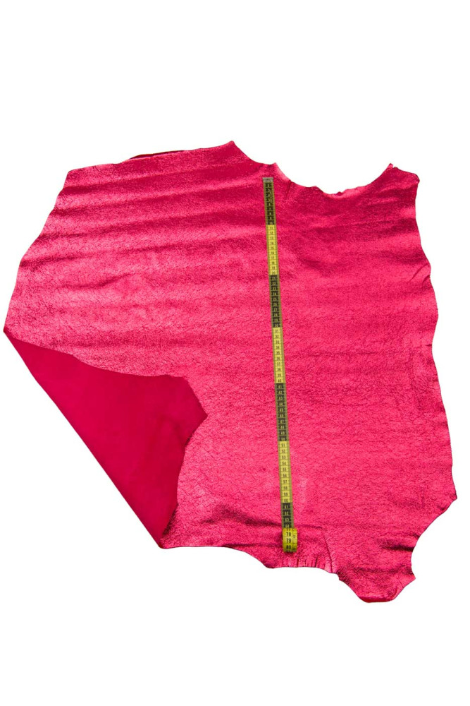 Pelle LAMINATA rossa, capra...