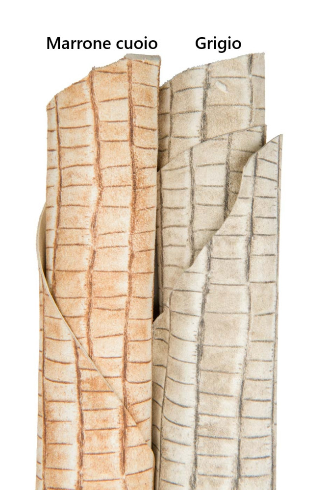 CROCODILE printed leather skin,...