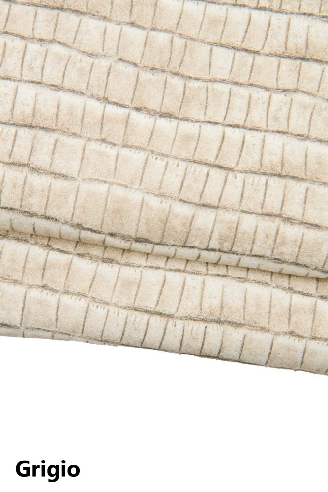 CROCODILE printed leather skin,...