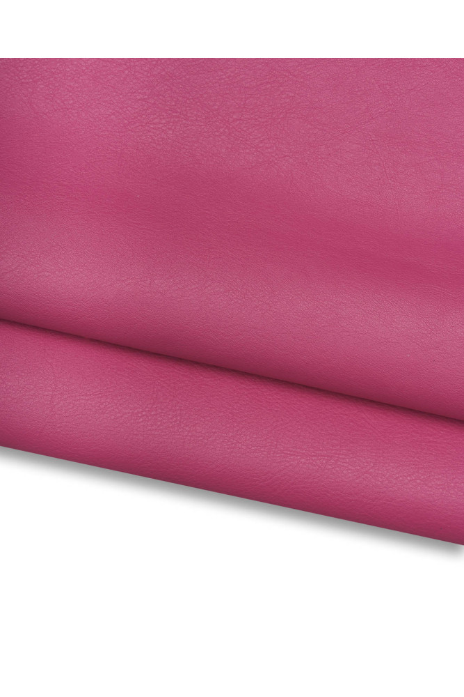 Fuchsia leather hide with LIGHT GRAIN...