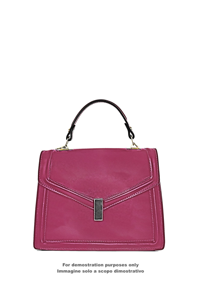 Fuchsia leather hide with LIGHT GRAIN...