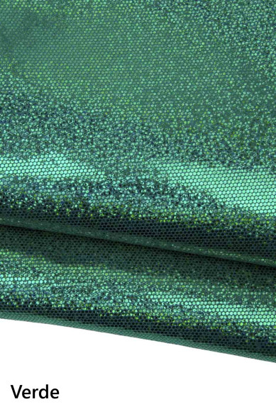 IRIDESCENT printed leather skin, purple, fuchsia, green, yellow and red metallic textured goatskin hide for hobbyists