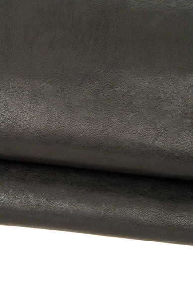 Black SPORTY leather skin, glossy soft WASHED lambskin, wrinkled sheepskin nappa for crafters