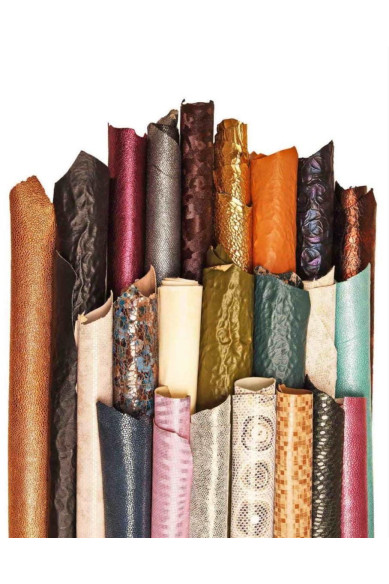 Leather STOCK deal, 50 leather full hides -RANDOM selection -  MIX of colors, textured, metallics, distressed and solid colors