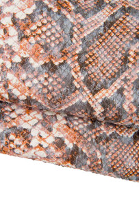 PYTHON textured leather...
