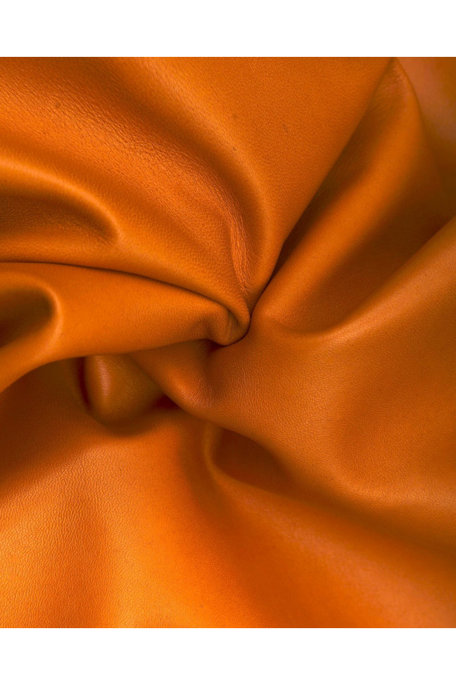 Orange, tan, brown sheepskin NAPPA,...