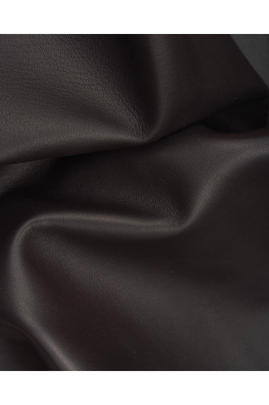 Orange, tan, brown sheepskin NAPPA, smooth soft lambskin leather hide for garments and craftings