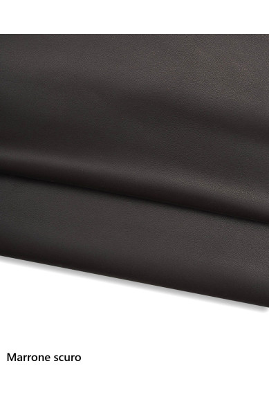 Orange, tan, brown sheepskin NAPPA, smooth soft lambskin leather hide for garments and craftings